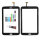 Touchscreen für Samsung Galaxy Tab 3 7,0 SM-T211 Display Glas Digitizer Schwarz