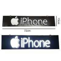 LED Werbeschild iPhone 72x15cm Laufschrift Reklame...