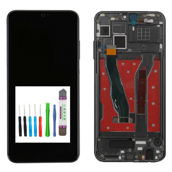 Für Honor 8X Display JSN-L21 JSN-L22  JSN-L42 LCD Touch+Rahmen+TOOL Schwarz