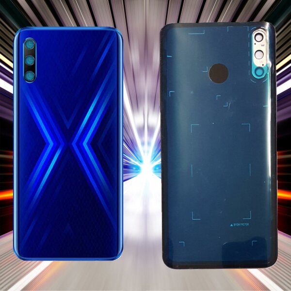 Für Huawei Honor 9X Akkudeckel Housing Akku Deckel Gehäuse Cover Backcover Blau +Kameraglas