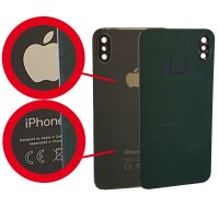 Für iPhone XS Akkudeckel Backcover Rückcover Rückoberschale Mit Kameraglas schwarz !