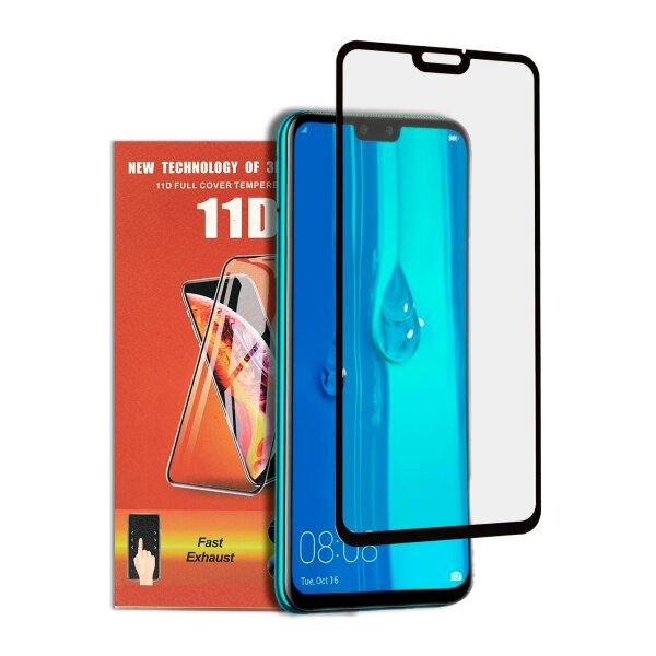 Für Huawei Y9 2019 11D Schutzglas Tempered glass 9H Schutzfolie Displayschutz mit 11D Box