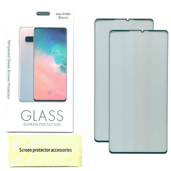 2x Side Glue Schutzglas für Huawei Mate 30 Pro Tempered glass 9H Schutzfolie Displayschutz mit Box